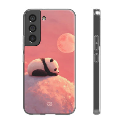 Rose Moon Panda · Soft Phone Case for Samsung