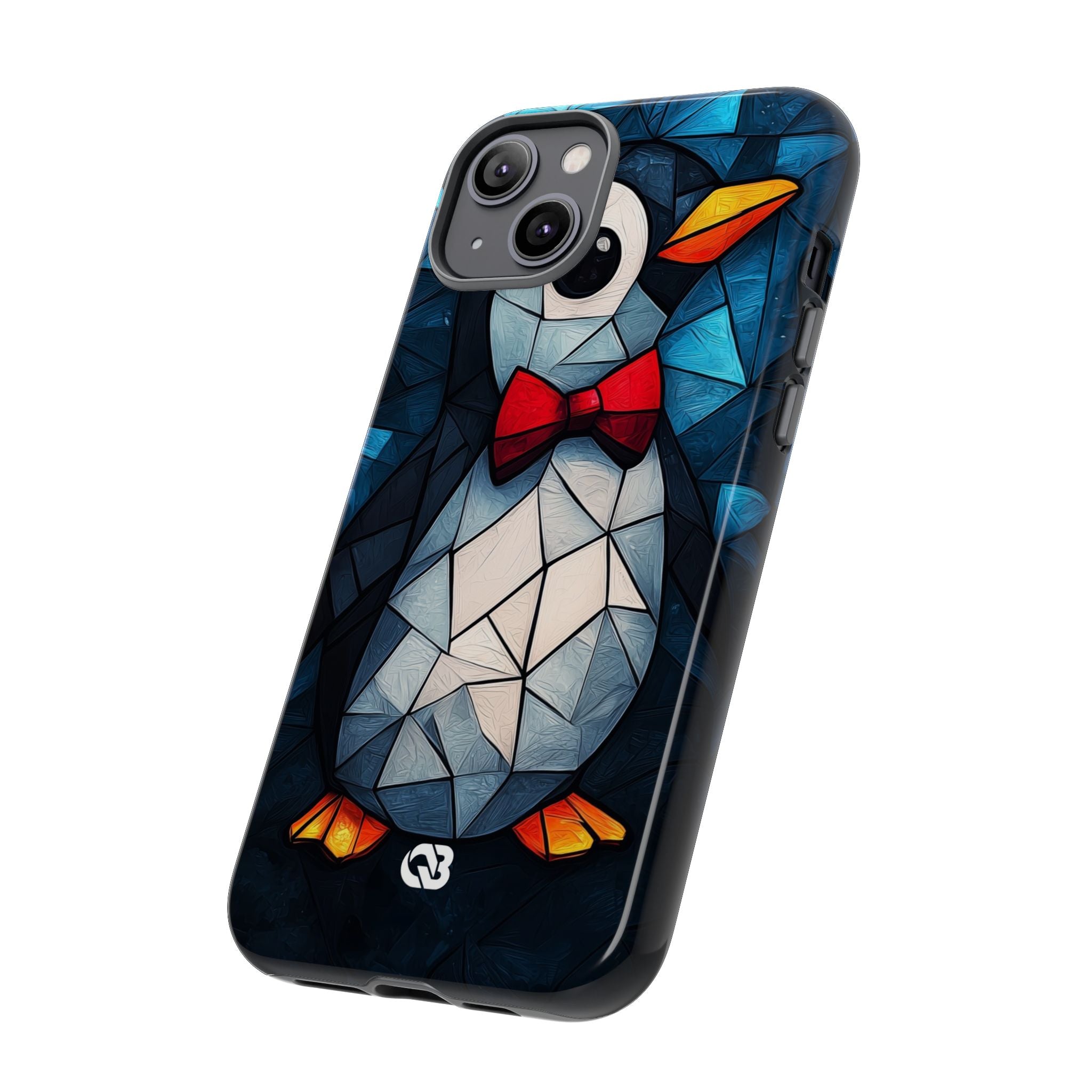 Mosaic Bowtie Penguin · Tough Phone Case for iPhone