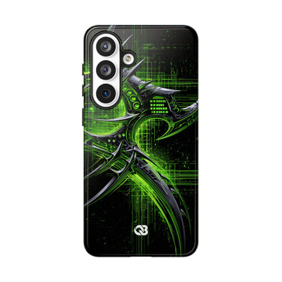 Cyber Sigil Grid · Tough Phone Case for Samsung · Green