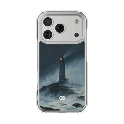Nordic Coastal Beacon · Clear Impact Magnetic Phone Case for iPhone · Blue