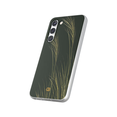 Green Lite Phone Case for Samsung - Midnight Gilded Grass