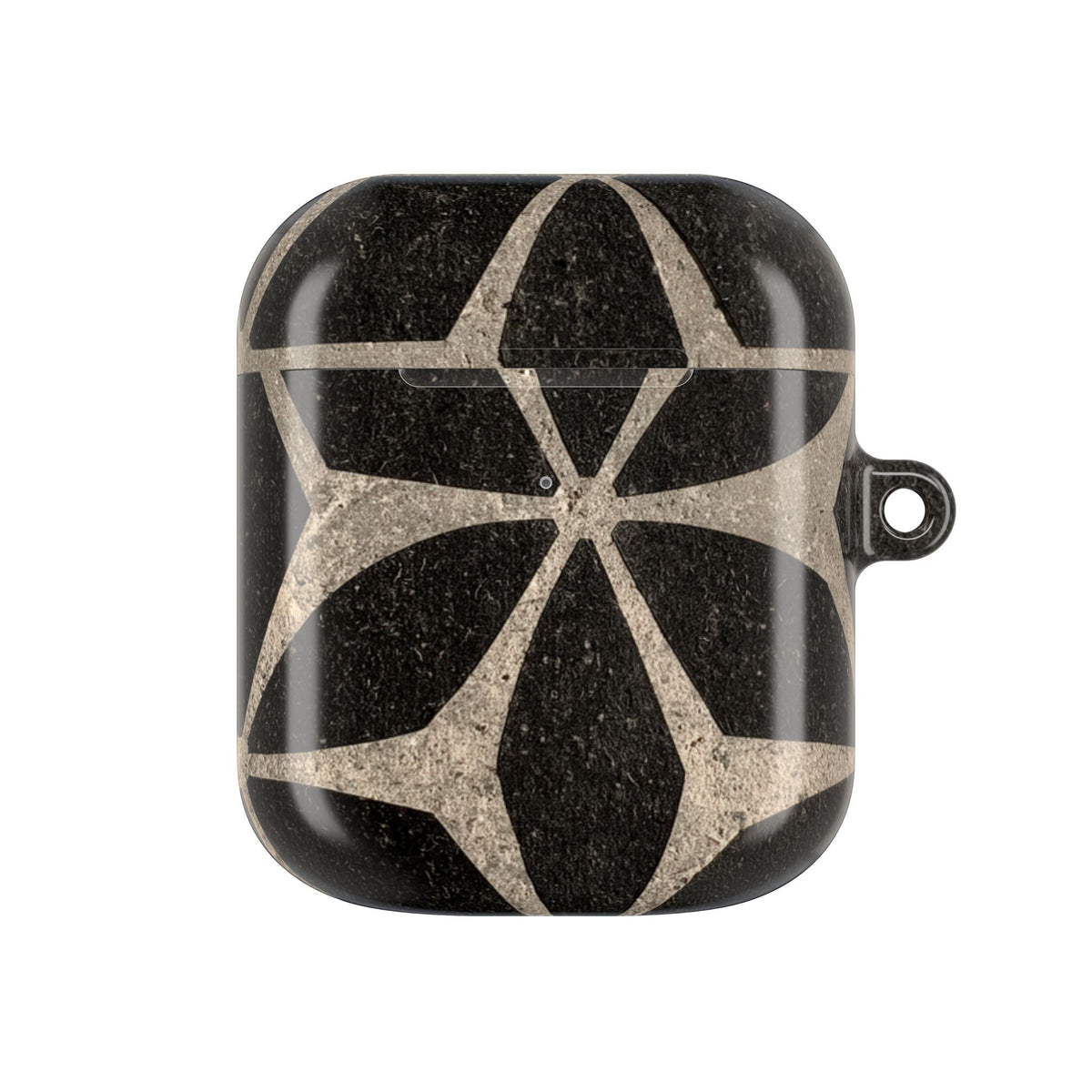 Concrete Mosaic Star · Hard Case for AirPods & AirPods Pro · Black