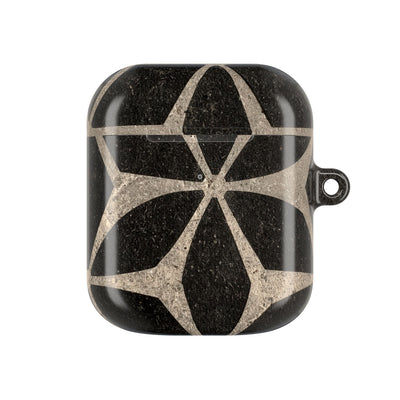 Concrete Mosaic Star · Hard Case for AirPods & AirPods Pro · Black