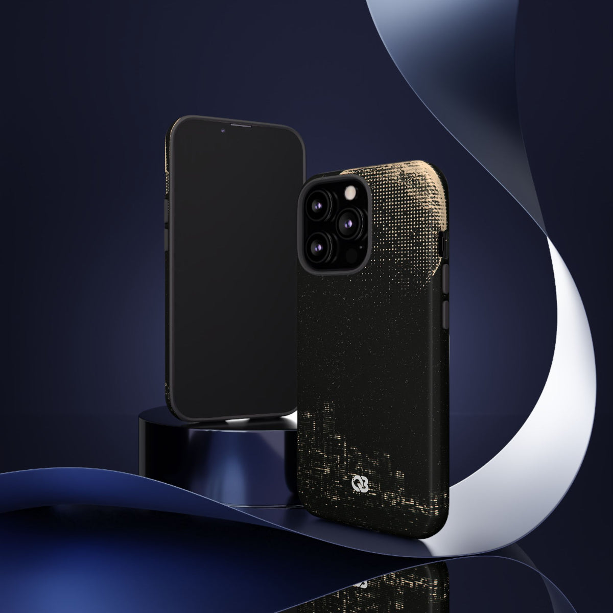 Lunar Metropolis Nocturne · Tough Phone Case for iPhone · Black