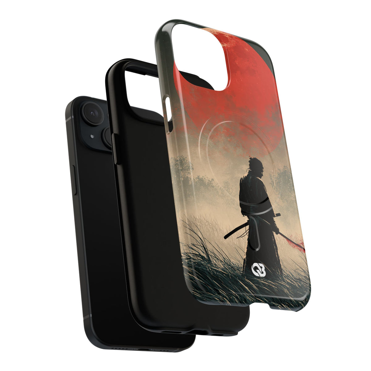 Crimson Moon Ronin · Tough 2.0 Magnetic Phone Case for iPhone · Red