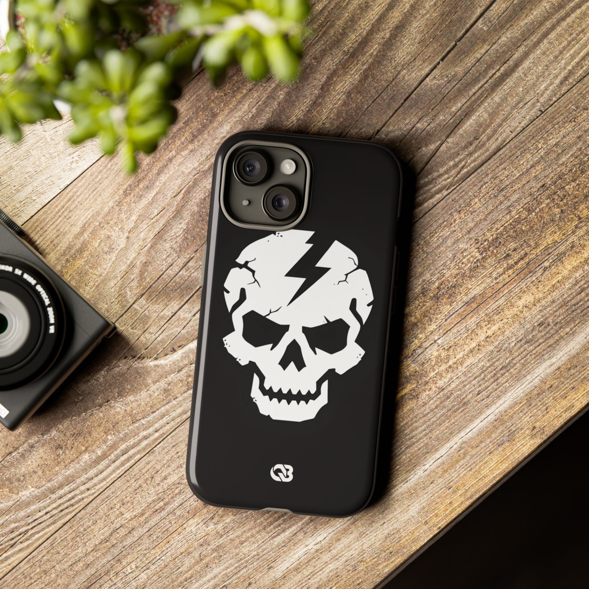 Shattered Bolt Skull · Tough Phone Case for iPhone