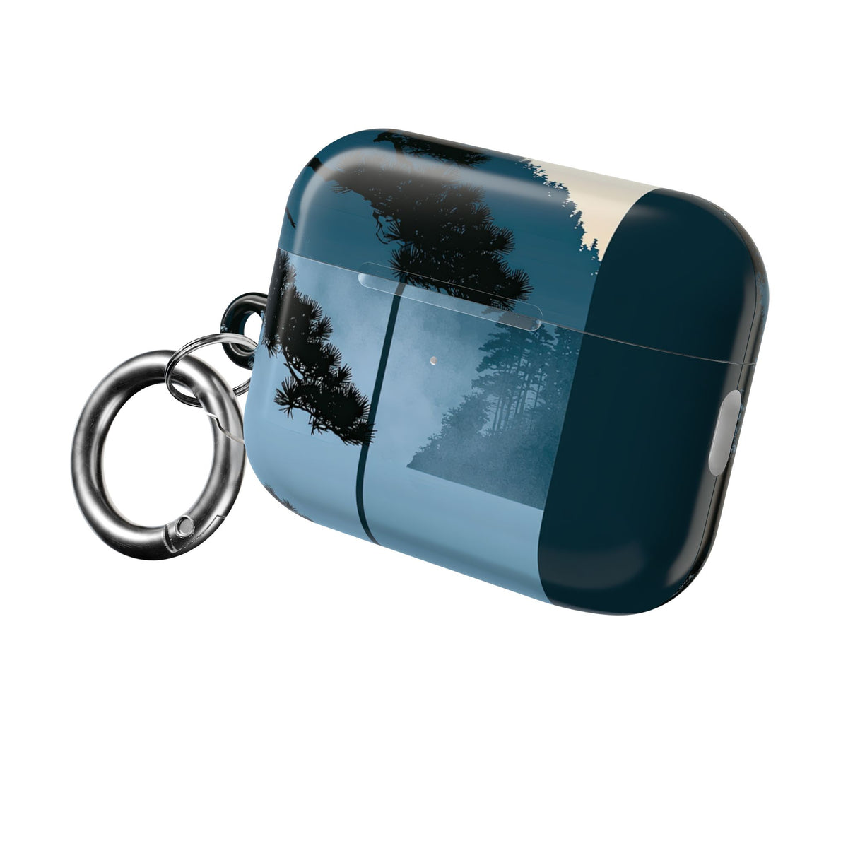 Misty Pine Horizon · Hard Case for AirPods & AirPods Pro · Teal