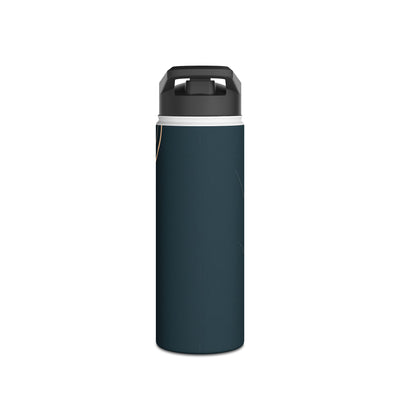Botanical Contour · Insulated Water Bottle · Teal