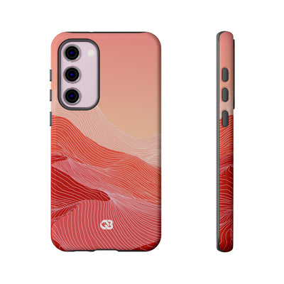 Coral Ridge Contours · Tough Phone Case for Samsung · Red