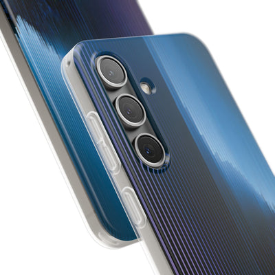 Blue Lite Phone Case for Samsung - Indigo Distortion Wave