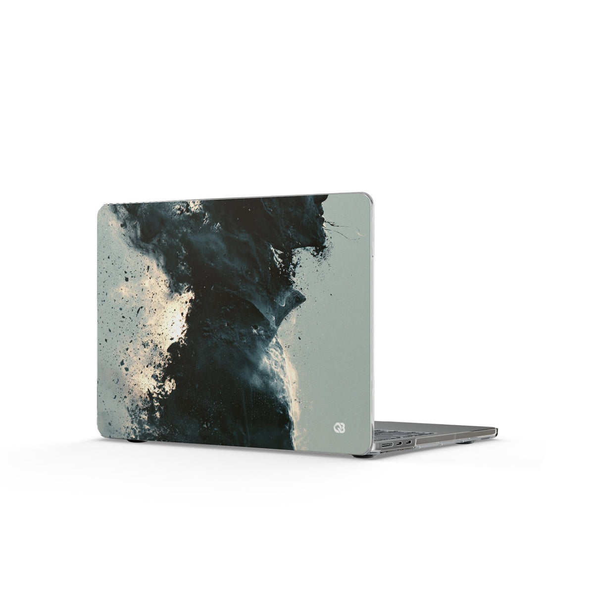 Ashen Dissolution · Clear Hard Case for MacBook · Black