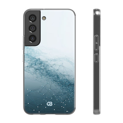 Teal Lite Phone Case for Samsung - Cyan Vector Lattice