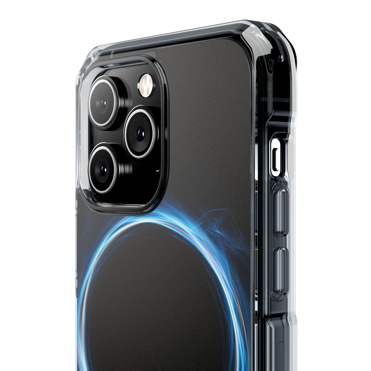 Luminous Corona · Clear Impact Magnetic Phone Case for iPhone · Blue