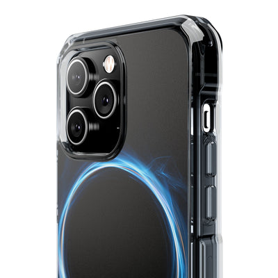 Luminous Corona · Clear Impact Magnetic Phone Case for iPhone · Blue