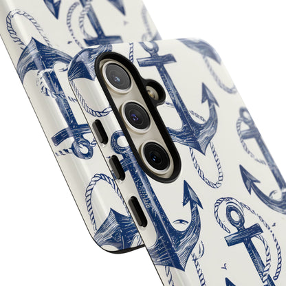 Navy Anchor Loop Samsung S24 Plus Case - Tough