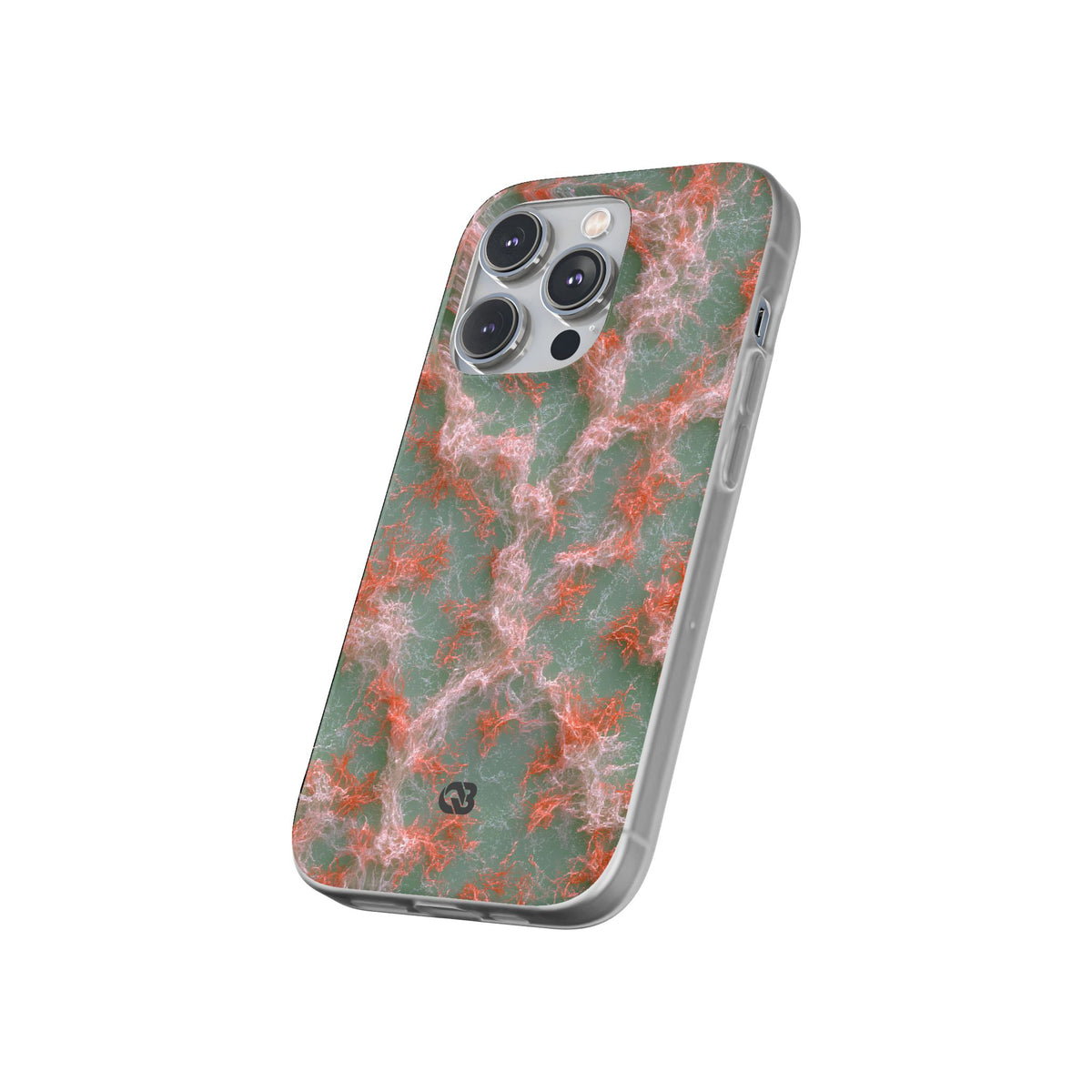 Coral Pixel Matrix · Lite Phone Case for iPhone ·  Green