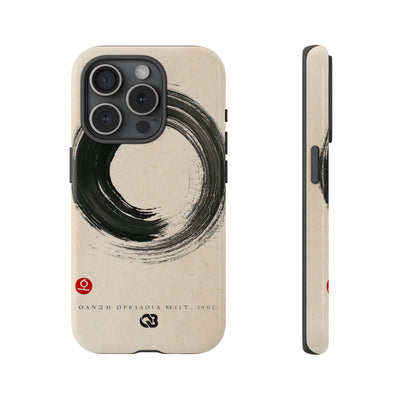 Zen Ensō Circle · Tough Phone Case for iPhone · Beige
