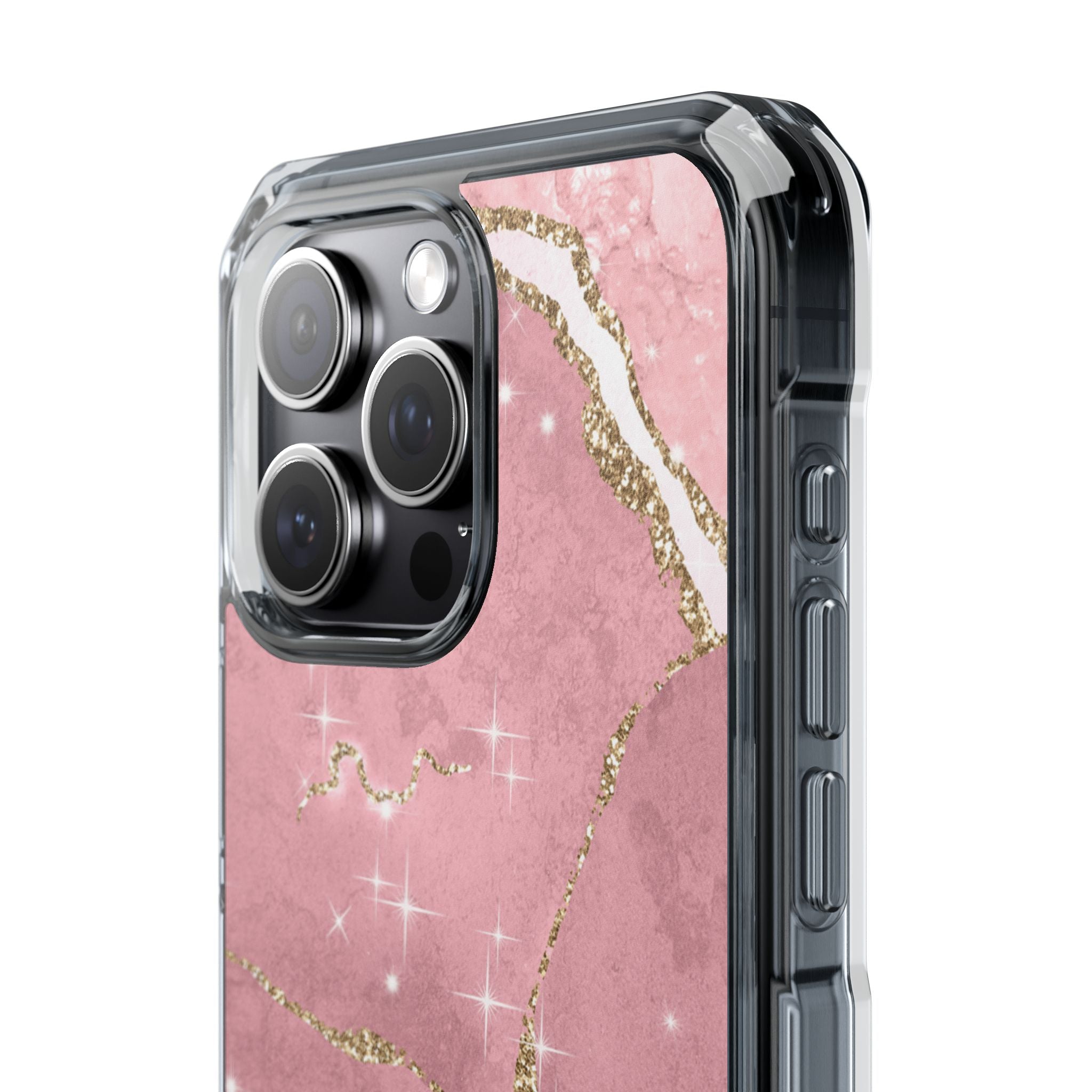Rose Sparkle Marble · Impact Coque de téléphone pour iPhone · Magsafe
