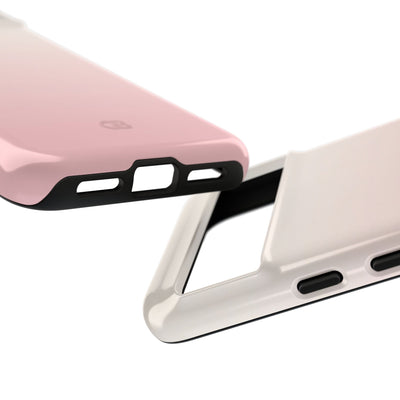 Pink Tough Phone Case for Google Pixel - Frosted Blush Horizon