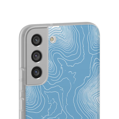 Blue Lite Phone Case for Samsung - Glacial Ridge Topo