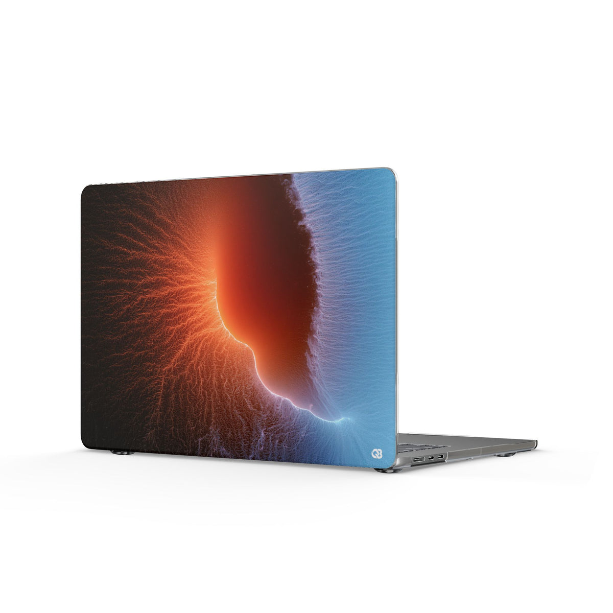 Thermal Aura Pulse · Clear Hard Case for MacBook · Blue