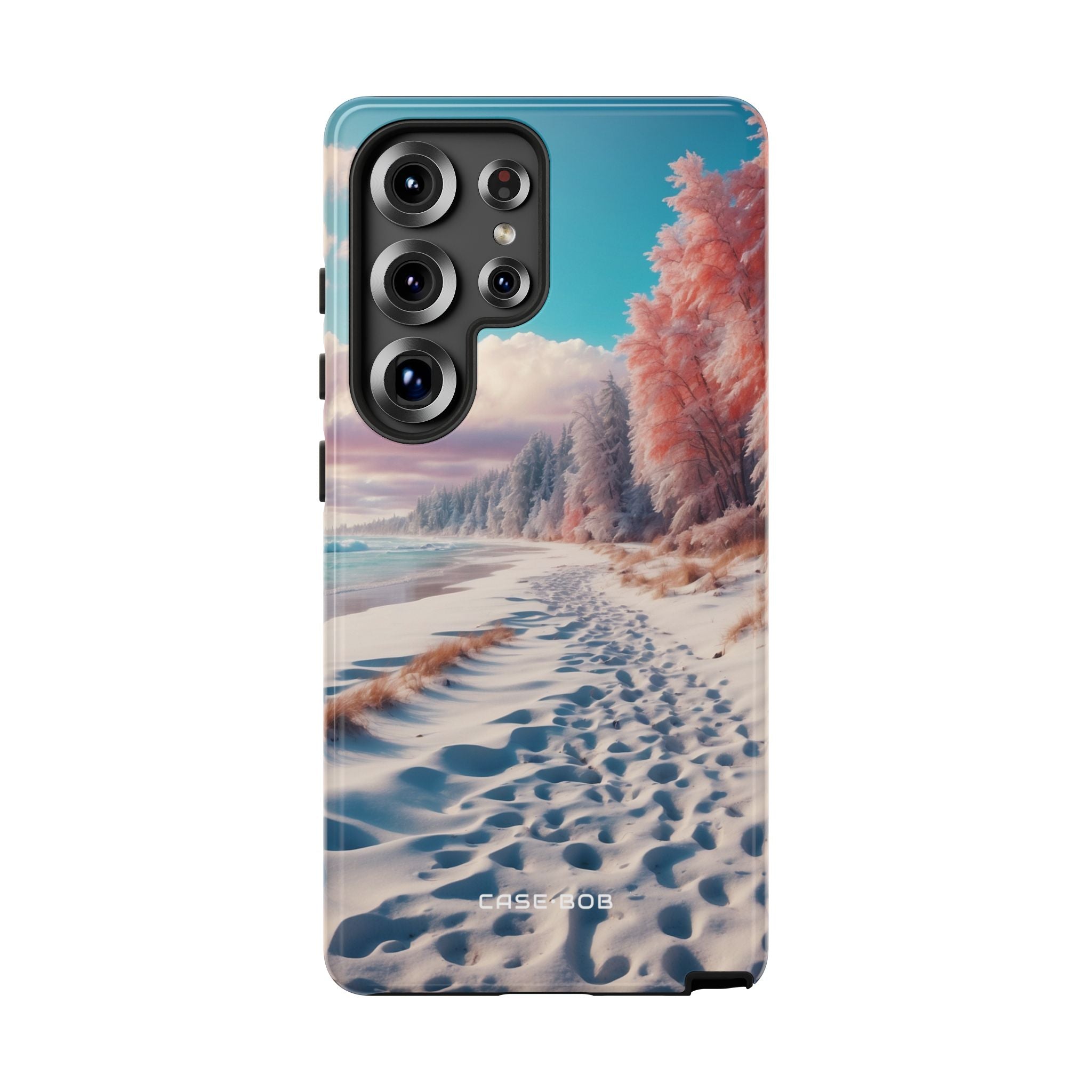 Snowy Footprints Samsung S25 Ultra Case - Tough