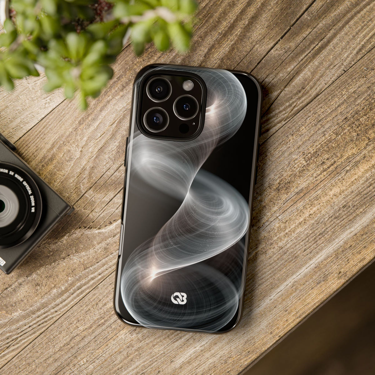 Luminous Vortex · Tough Phone Case for iPhone · Black