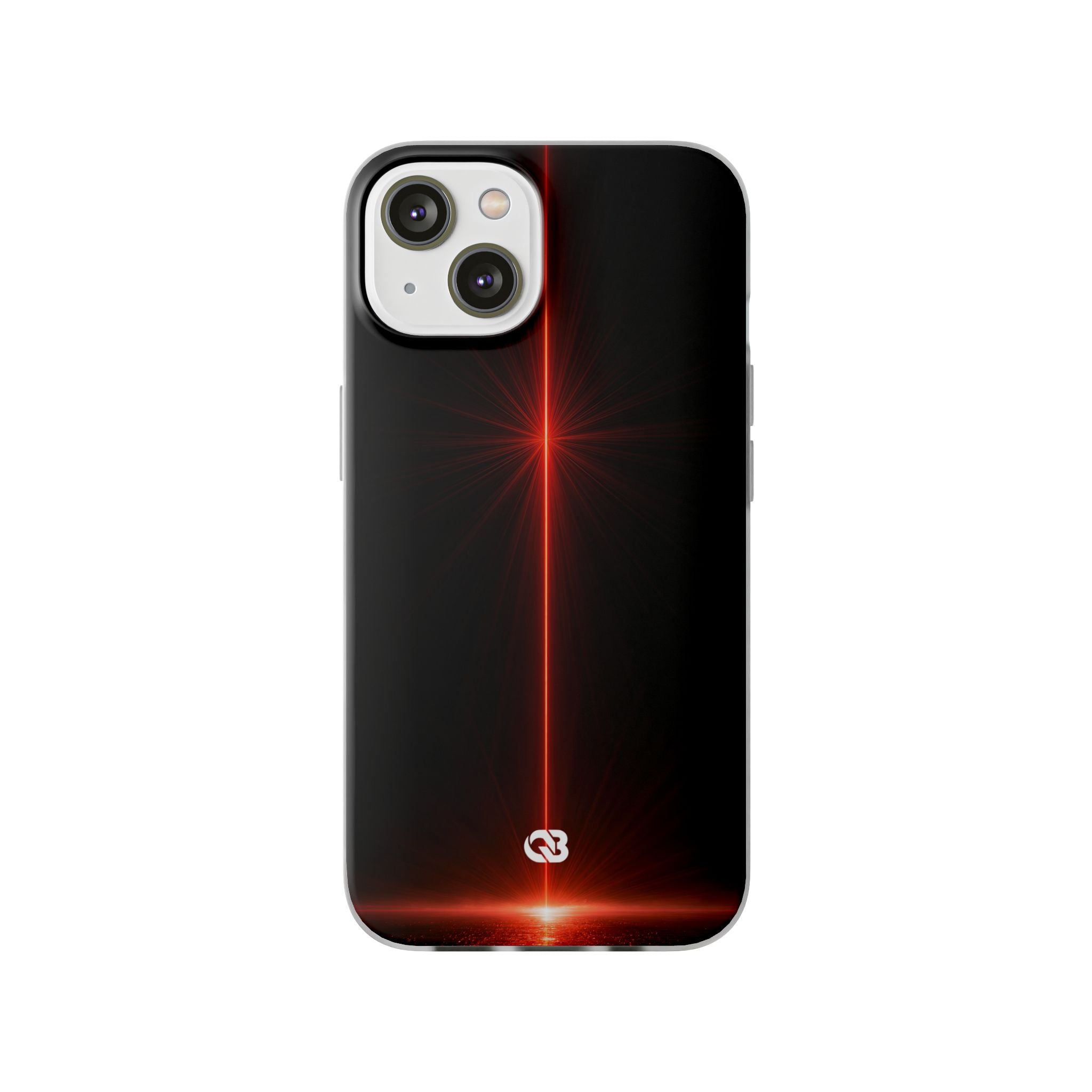Red Lite Phone Case for iPhone - Crimson Flare Vector