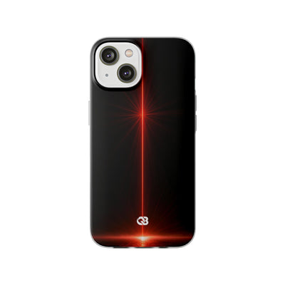 Red Lite Phone Case for iPhone - Crimson Flare Vector