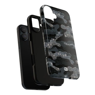 Glitter Shadow Camo · Tough Phone Case for iPhone · Black
