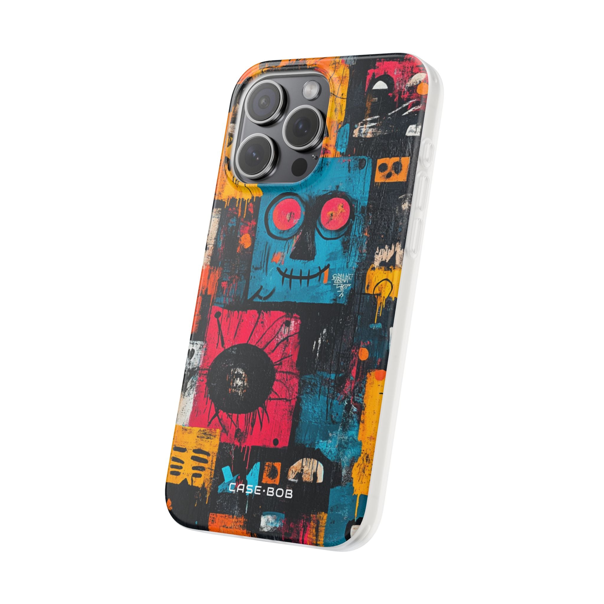 Blue Stitch Smile iPhone 15 Pro Max Case - Soft