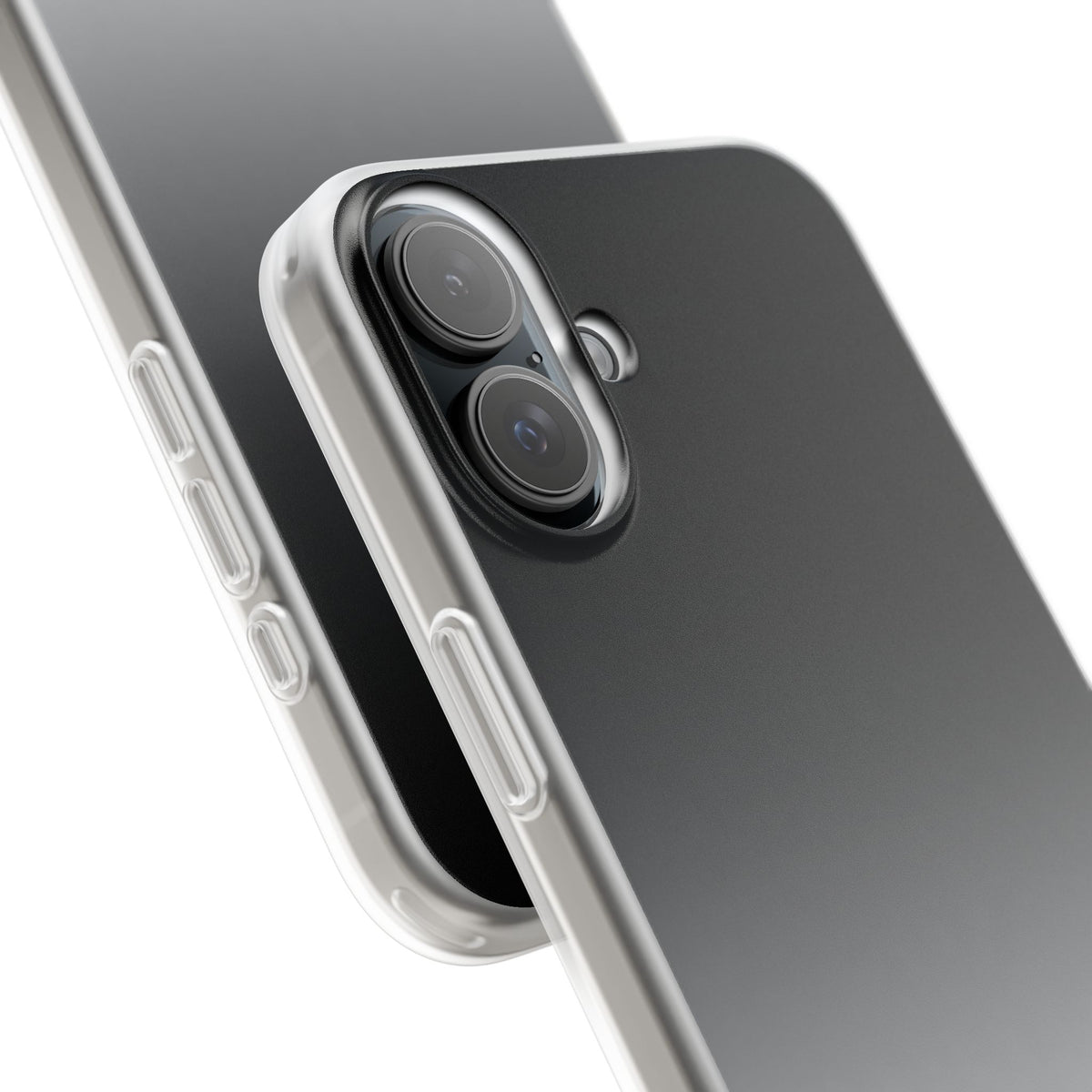 Noir Ombre Fade · Lite Phone Case for iPhone ·  Black