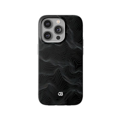 Obsidian Contour Elevation · Lite Phone Case for iPhone ·  Black