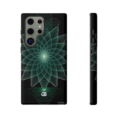Verdant Harmonic Bloom · Tough Phone Case for Samsung · Black
