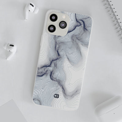 Nordic Ridge Contour · Lite Phone Case for iPhone ·  White