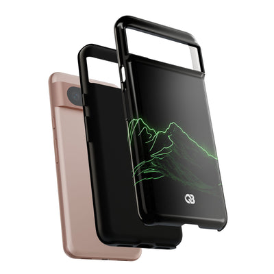 Nordic Mountain Contour · Tough Phone Case for Pixel ·  Black