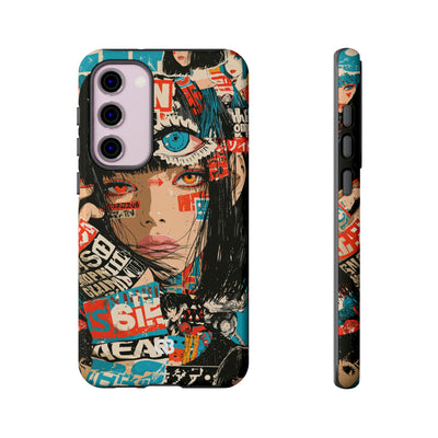 Shibuya Street Collage · Tough Phone Case for Samsung · Red