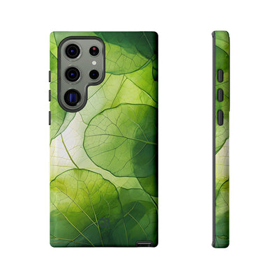 Emerald Leaf Veins · Tough Phone Case for Samsung