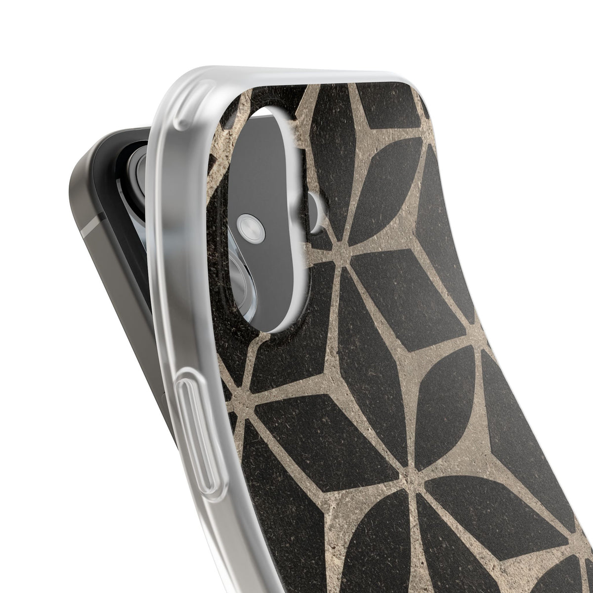 Concrete Mosaic Star · Lite Phone Case for iPhone ·  Black
