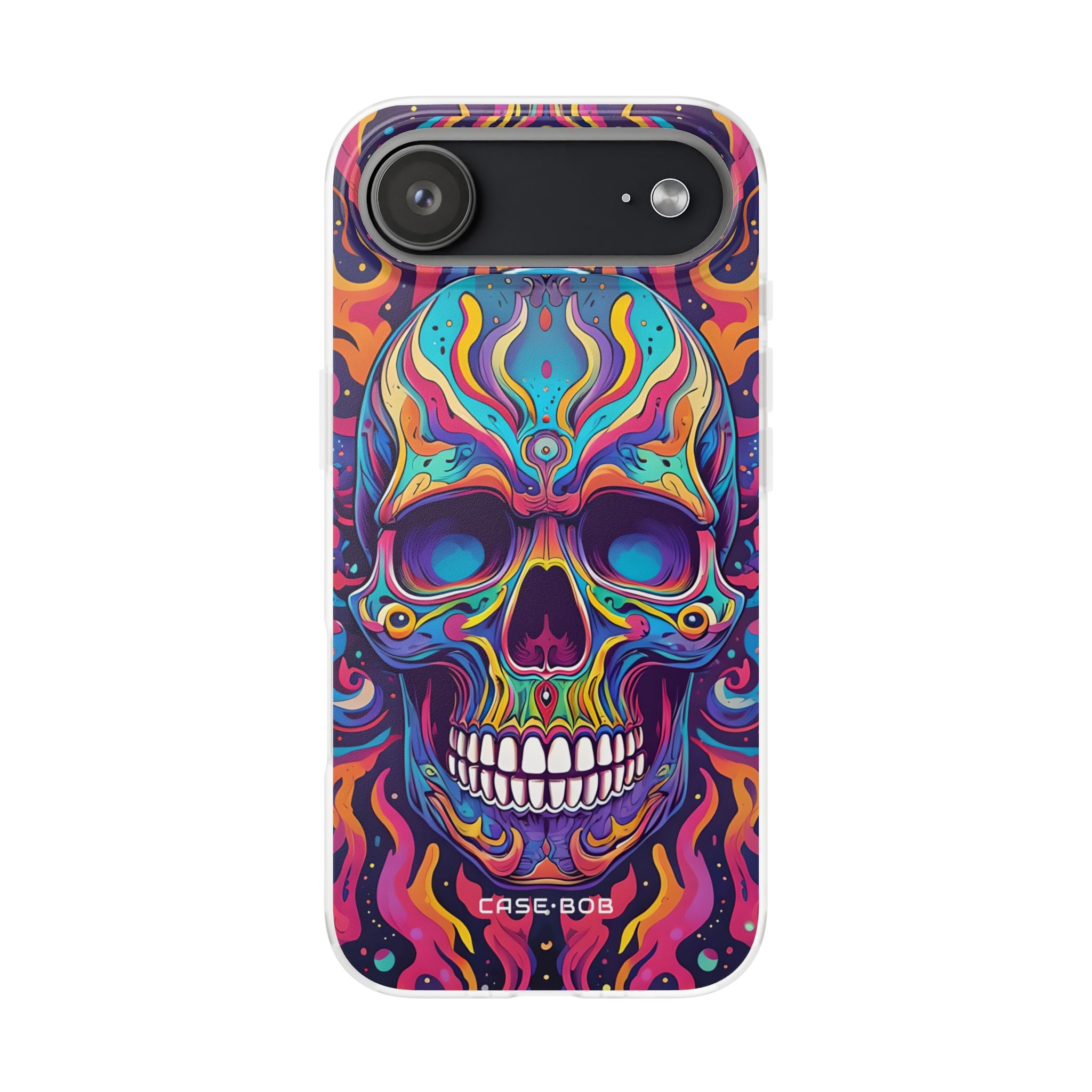 Flaming Skull iPhone 17 Air Case - Soft - CASE•BOB