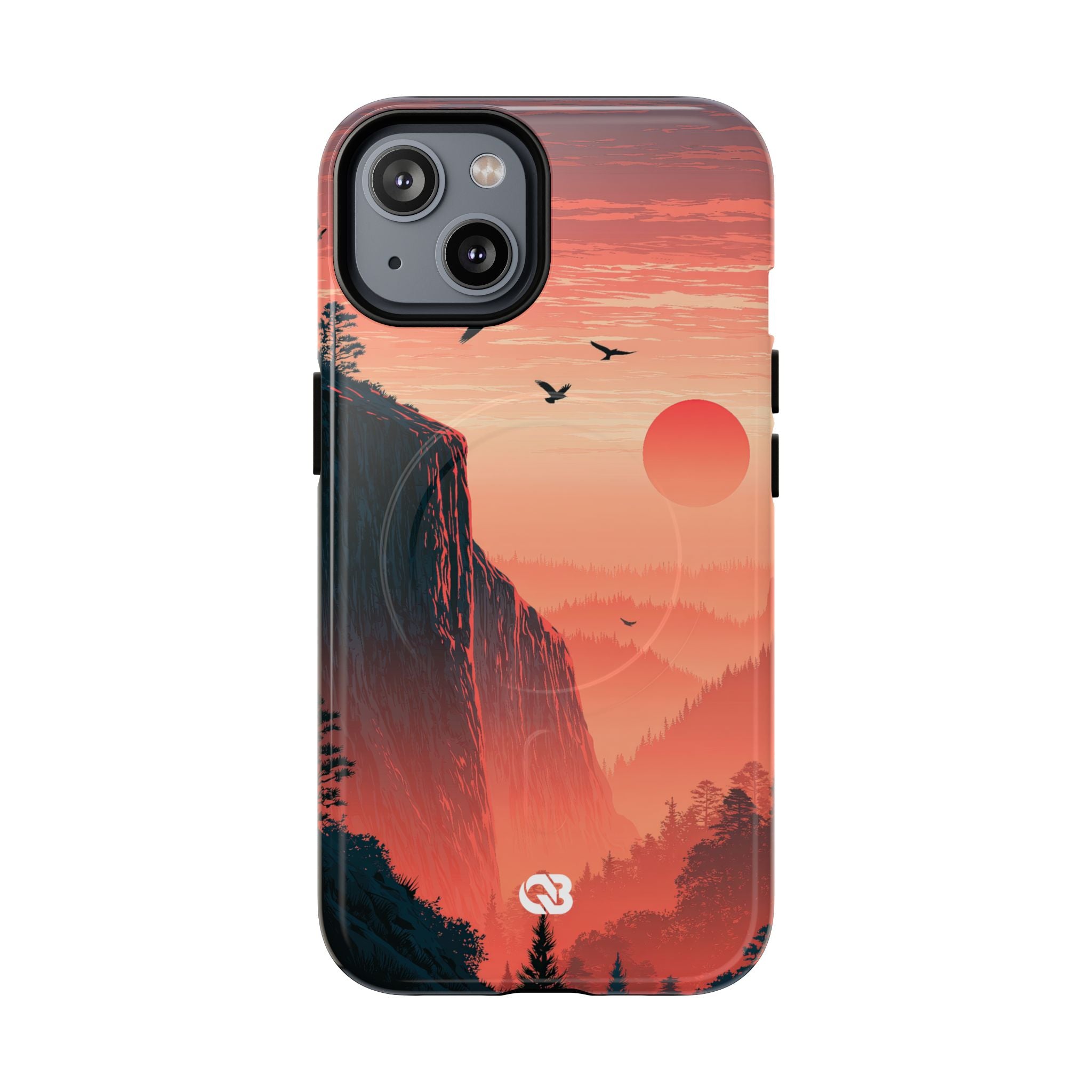 Orange Tough 2.0 Magsafe Phone Case for iPhone - Crimson Ridge Flight