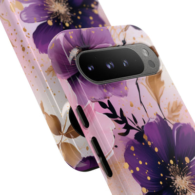 Gilded Violet Bloom · Tough Hoesje voor Google Pixel