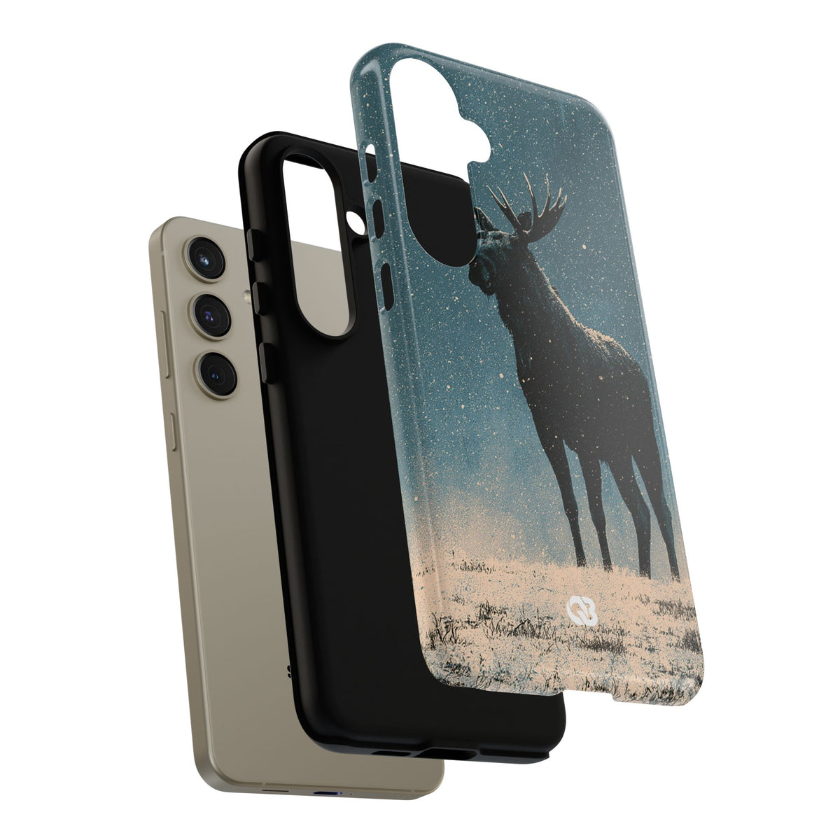 Nordic Boreal Moose · Tough Phone Case for Samsung · Blue