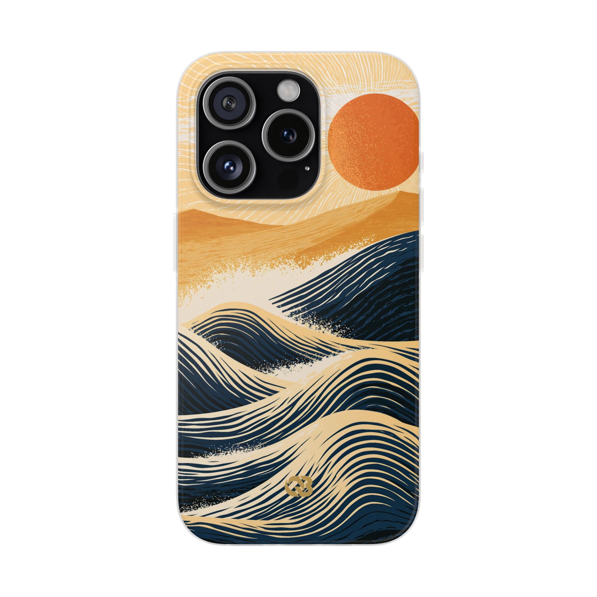 Blue Lite Phone Case for iPhone - Kyoto Cresting Tide