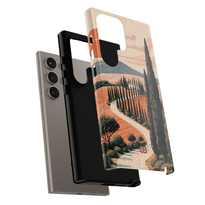 Orange Tough Phone Case for Samsung - Terracotta Ridge Trail