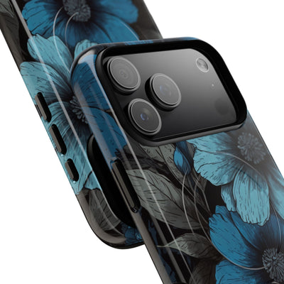 Obsidian Blue Petals · Tough+ Phone Case for iPhone · Magsafe