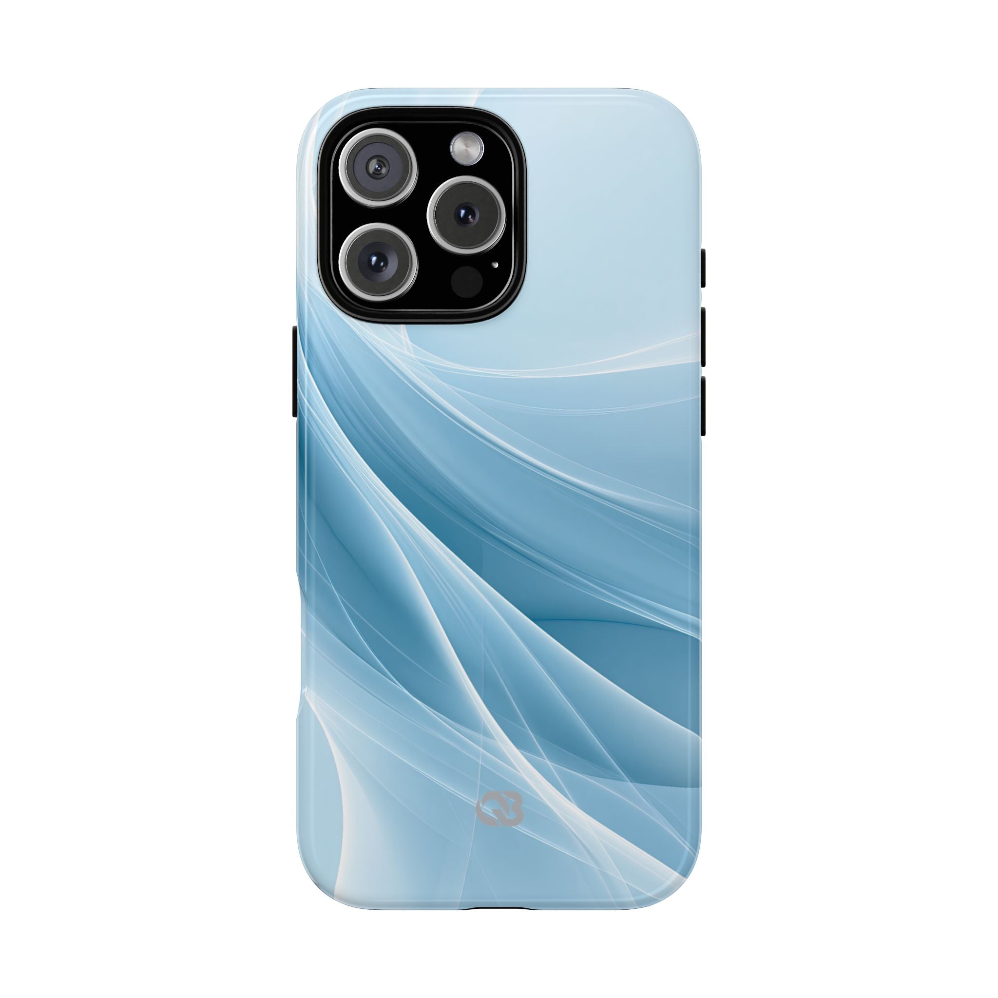 Blue Tough Phone Case for iPhone - Arctic Silk Drift