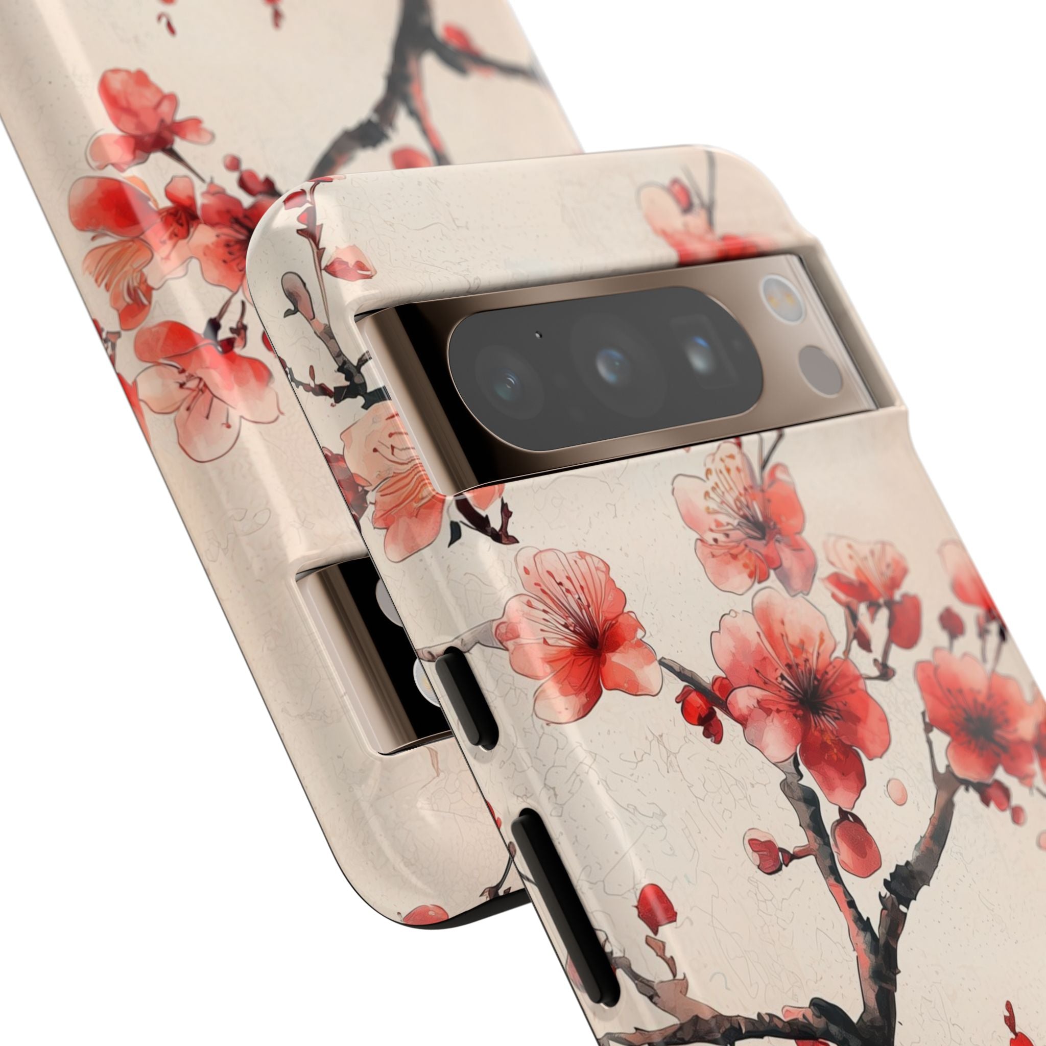 Crimson Silk Flora · Tough Phone Case for Google Pixel