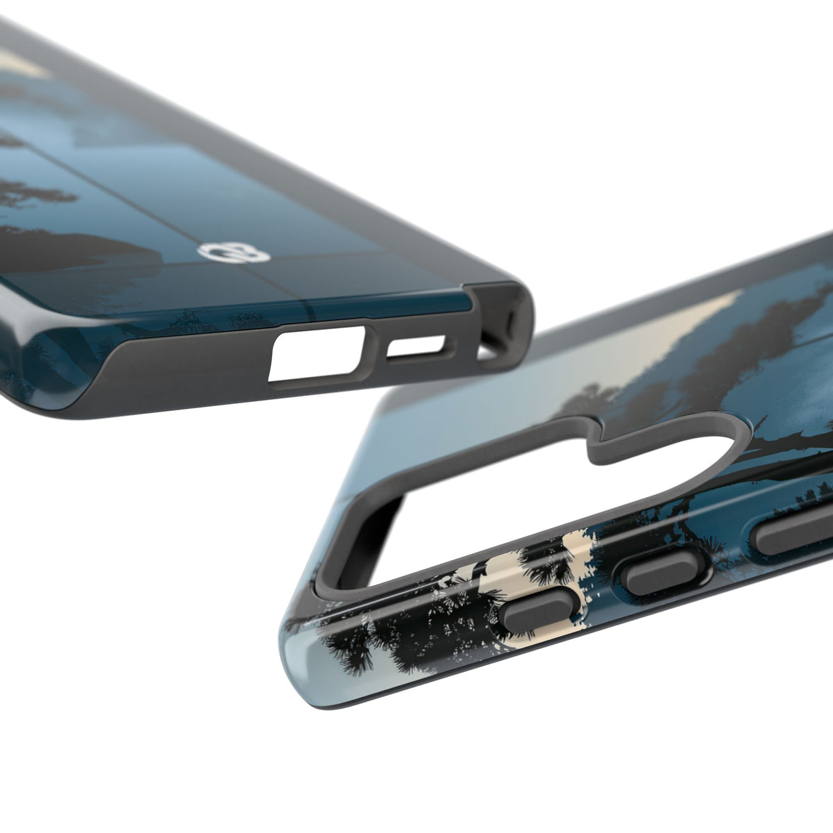 Misty Pine Horizon · Tough Phone Case for Samsung · Teal