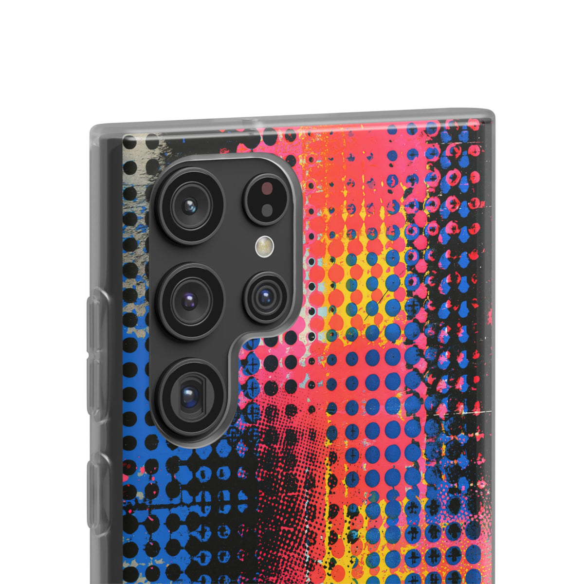 Chromatic Halftone Grid · Lite Phone Case for Samsung · Blue